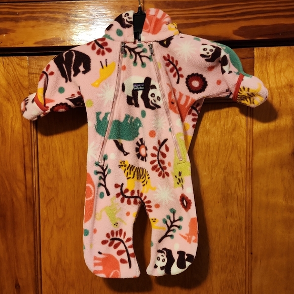 Patagonia Safari Print Fleece Bunting 3 Months